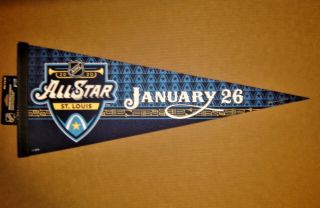 2020 Nhl All Star Game St Louis Blues Premium Hockey Rollable Wincraft Pennant