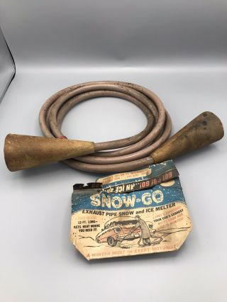 Vtg Howe Co.  Snow - Go Exhaust Pipe Snow & Ice Melter Made In Usa