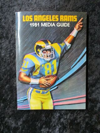 Vintage 1981 Los Angeles Rams Nfl Media Guide Jack Youngblood 1056