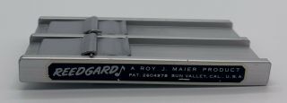 La Voz - Roy J.  Maier Bb Clarinet Reedgard - Vintage Aluminum Reed Protector Case