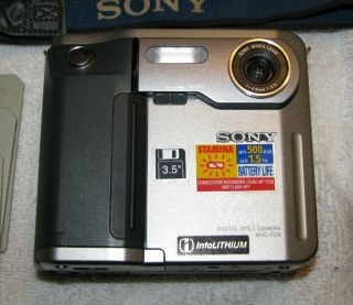 Sony Mavica Mvc - Fd5 Digital Camera With Disks & Charger - Vintage