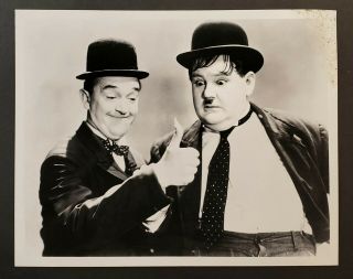 Vintage 8x10 Photo / Laurel And Hardy