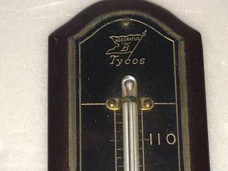 VINTAGE TYCOS TAYLOR THERMOMETER WALL WOOD ACCURATUS ANTIQUE ROCHESTER NY 2