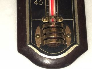 VINTAGE TYCOS TAYLOR THERMOMETER WALL WOOD ACCURATUS ANTIQUE ROCHESTER NY 3