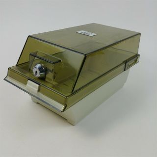 3.  5 " Computer Floppy Disks Container Disc Storage Case Vtg - No Keys Or Dividers