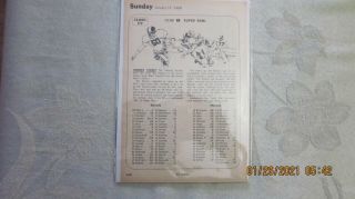 Bowl Ii Oakland Raiders/green Bay Packers Listing In Tv Guide Jan 14,  1968