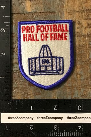 Vintage Pro Football Hall Of Fame Canton Ohio Travel Souvenir Patch Oh
