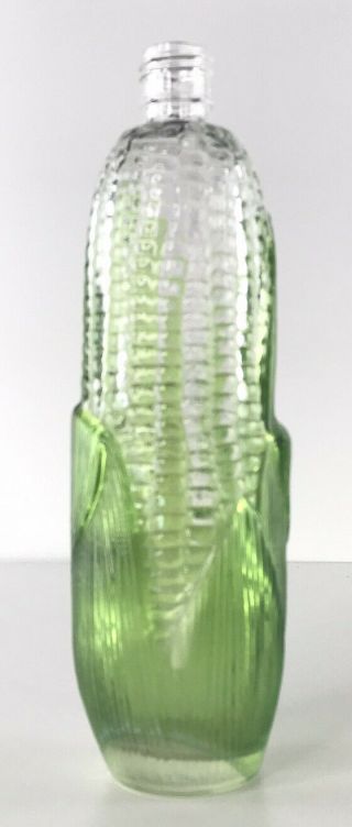 Vintage Golden Harvest Corn on Cob Glass Avon Body Lotion Soap Bottle No Pump 2