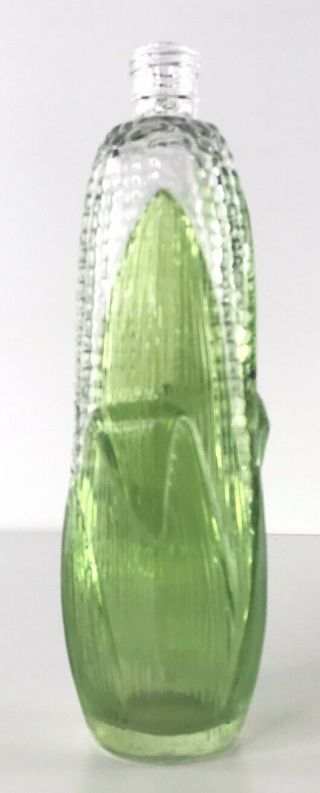 Vintage Golden Harvest Corn on Cob Glass Avon Body Lotion Soap Bottle No Pump 3
