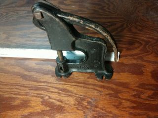 Vintage Rex 27 Cast Iron Riveter Punch,  Old Leather Tool,