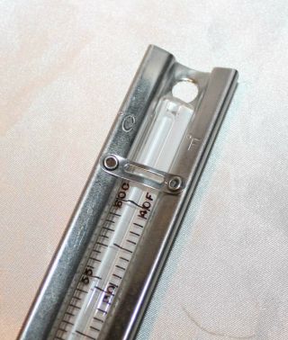 Vintage E.  K.  Co.  Stainless Steel Darkroom Thermometer - Farenheit & Celsius