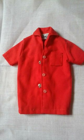 Vintage Mattel Ken Doll Pak Red Short Sleeve Shirt