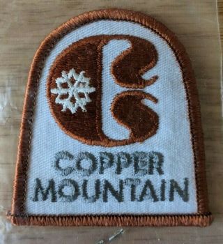 Vintage Copper Mountain Colorado Embroidered Ski Patch Nos 2.  5 " X 2.  75 "