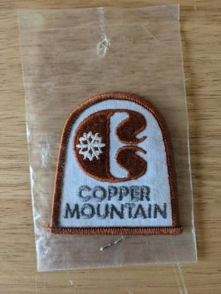 Vintage COPPER MOUNTAIN Colorado Embroidered Ski Patch NOS 2.  5 