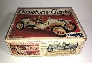 Vintage Connoisseur Classics 1914 Stutz Bearcat1/25 Model Car Kit NIB Complete 2