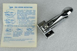 Vintage Elite Handheld Stationary & Envelope Seal Embosser Made In Usa Stainless