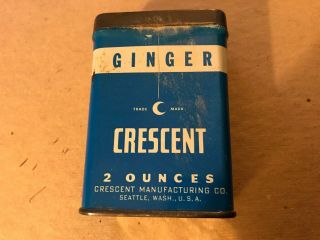 Crescent Vintage Ginger Spice Tin,  Seattle,  Washington