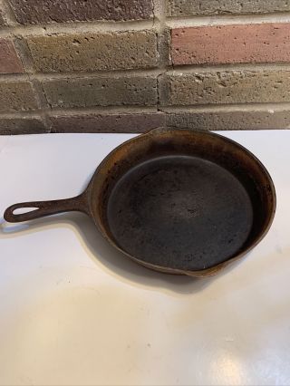 Antique 8 Griswold 10 - 1/2 " Cast Iron Skillet Frying Pan 704 - A Small Block Logo