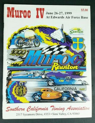 Scta Southern California Timing Association Muroc Iv 1999 Program Racing