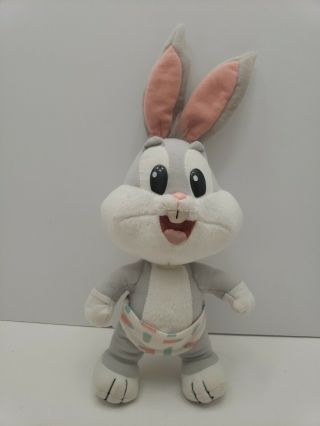Looney Tunes Lovables Baby Bugs Bunny Plush Stuffed Animal Tyco Vintage 1995 12 "