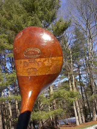 Antique Vintage Hickory Wood Shafted Forgan Golf Driver