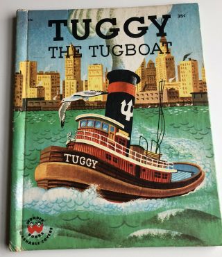 Vtg Tuggy The Tugboat By Jean Horton Berg Wonder Books 696 Copyright 1958