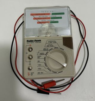 Vintage Radio Shack Battery Tester Checker 22 - 090