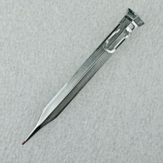 Vintage Japan Slim Four Sided Metal Mechanical Pencil W/ Pocket Clip
