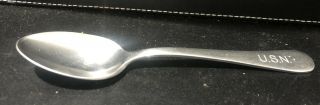 Vintage U.  S.  N.  Usn Silco Stainless Tablespoon 6” United States Navy