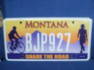 Share The Road Montana License Plate
