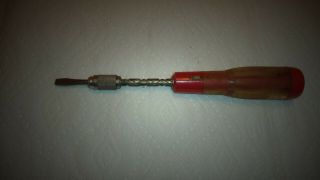 Vintage Craftsman Yankee Push Screwdriver / Drill W/2 Bits
