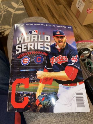2016 World Series Official Mlb Program (chicago Cubs Vs Cleveland Indians)