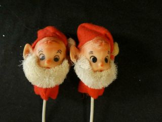 2 Vintage Christmas Pixie Elf Elves Picks - Japan