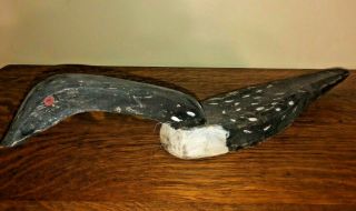 Large 26 " Vintage Hand Carved Solid Wood Canada Goose Decoy Cool Decor Piece