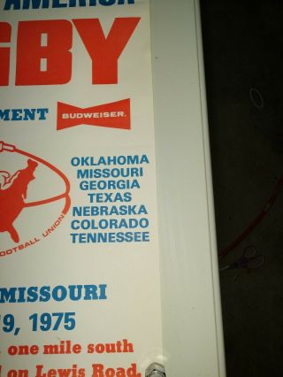 Vintage Heart Of America Rugby Tournament Poster 3