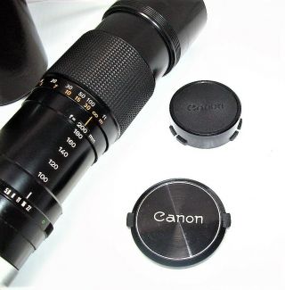 VINTAGE CANON ZOOM LENS,  FD 100 - 200mm 1:5.  6.  35mm PHOTOGRAPHY CAMERA 2