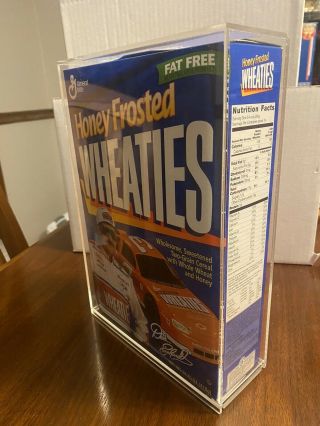 1995 Dale Earnhardt Honey Frosted Wheaties Cereal Box WITH DISPLAY CASE 2