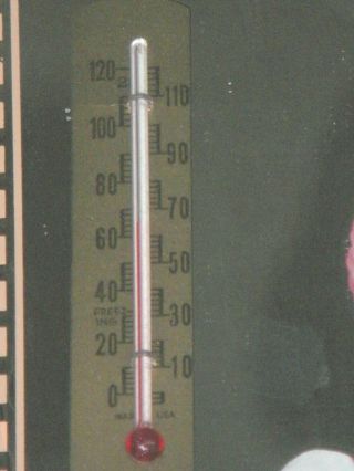 Vintage Advertising Thermometer Mirror Picture Charley - Fritz Grobe Lake City MN 2