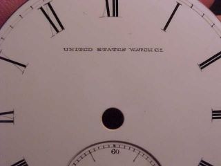 United States Watch Co,  Marion 18s Antique Pocket Watch Dial Keywind Parts 1