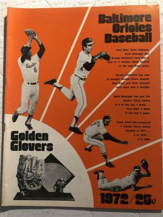 1972 Baltimore Orioles Vs Oakland A 