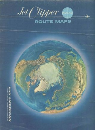 Pan American Jet Clipper Route Maps Booklet 1967 Rand Mcnally