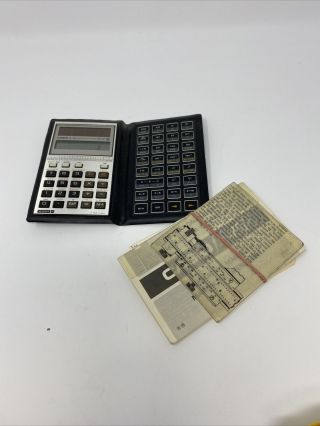 Vintage Solar Powered Casio Scientific Calculator Fx - 451m -