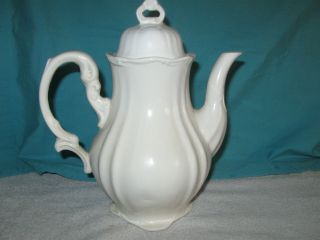 Vintage White Tea Pot Or Coffee Pot No Markings