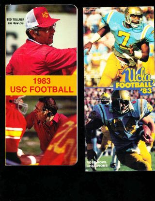 1983 Ucla Football Press Media Guide (only One Listed) Cfbmg17