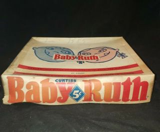 Vintage 1926 Curtiss Baby Ruth Candy Bar Store Display Box,  5 Cent.  sFS 2