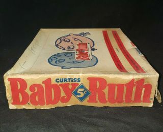 Vintage 1926 Curtiss Baby Ruth Candy Bar Store Display Box,  5 Cent.  sFS 3