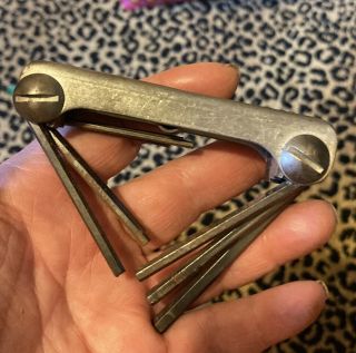 Estate Sale: Vintage Eklind Tool Fold - Uni - Key 91 - S Hex Allen Key Set