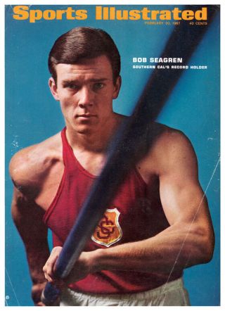 February 20,  1967 Bob Seagren Usc Track And Field Sports Illustrated No Label