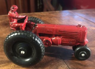 Vintage Mm (minneapolis - Moline) Die Cast Metal Red Tractor Toy Made In Usa