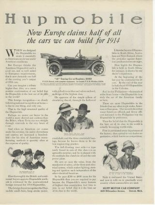 Hupmobile - 1914 - " 32 " Touring Car - Vintage Automobile Advertisement